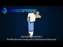 NSF-zertifizierte, transparente Flasche, Sonnenschutzhülle, ABS-Automatik-Spin-Down-Wasser-Vorfilter