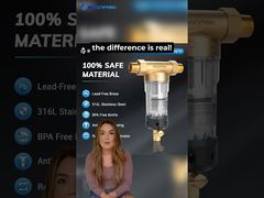 Manuelle Reinigung von Filter-Sedimenten für das ganze Haus