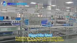 Erkundung der RO-System-Produktionslinie: Präzisionsmontage für sicheres Trinkwasser