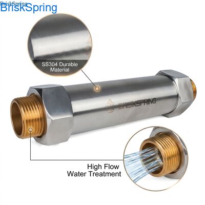 1" Wasserenthärter für das ganze Haus, 1-2 Tonnen/Stunde Durchfluss, Material SS304