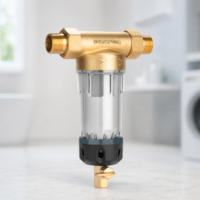 Vierte Generation manueller Ganzhaus-Wasser Vorfilter mit 40 µm Filtrationsgenauigkeit und wiederverwendbarem Netzfilter