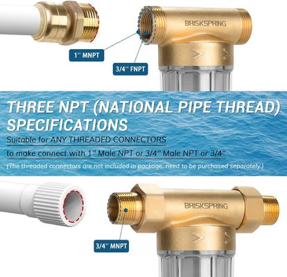 BPA-freie Selbstspül- und Sediment-Fangfilter