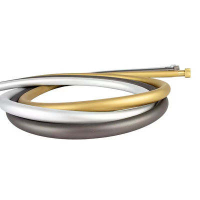 Briskspring Flexible Duschschlauch gebürstetes Gold Silikon