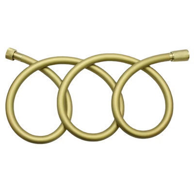 Briskspring Flexible Duschschlauch gebürstetes Gold Silikon