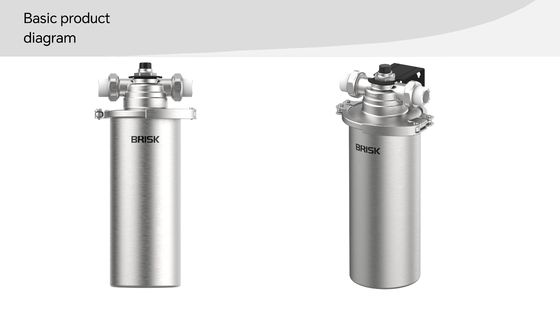 5 Mikron 304 Edelstahl-Wasservorfilter mit manuellem Druckentlastungsventil für eine überlegene Filtration