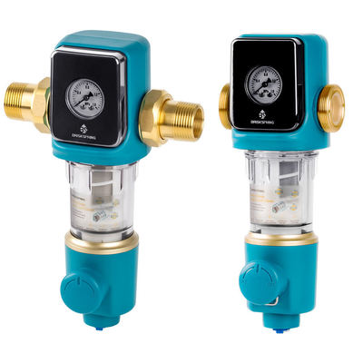 BPA-freier Auto-Schluss 40 Mikron Siphon Spin Down Vorfilter für Hauswassersystem mit integriertem Schraubreiniger