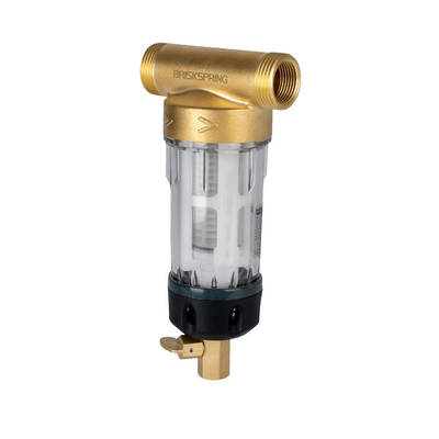 Neueste Lebensmittelwasservorfilter 50 Mikron Wiederverwendbares Design mit Rückspülung und Tiefreinigungssystem für Haushaltswasser