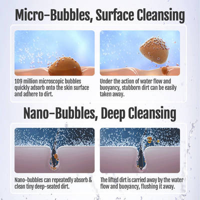 Waschmittelrückstandsreduktion Wasser sparen Mikronano-Blasengenerator für den Heimgebrauch