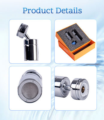 360° drehbarer Mikro-Nano-Blasen-Wasserhahnerweiterung mit hundert Milliarden Blasen pro Liter und 0,001-0,1 mm Blasendurchmesser für hocheffiziente Tiefenreinigung