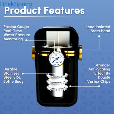 Wasseraufkalmer Anti-Kalkschale-Behandlung, umweltfreundliche harte Wasserkonditioner für das gesamte Haus Sanitär