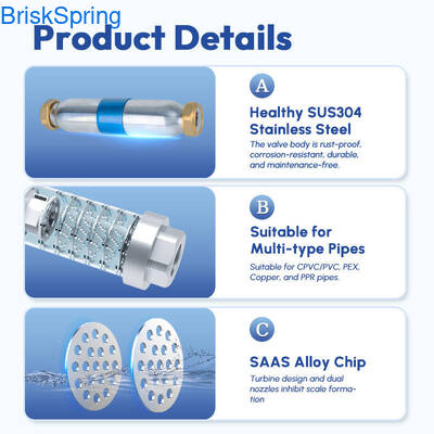 Hocheffizienter SAAS Turbo-Chip-Wasserentkaller mit einer Durchflussrate von 5 T/h und NSF-Zertifizierung für ganze Hauswassersysteme