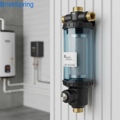 Vollautomatischer, wiederverwendbarer Spin-Down-Wasservorfilter mit 40 Mikron für die Sedimententfernung im ganzen Haus