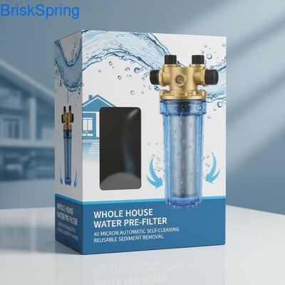 Vollautomatischer, wiederverwendbarer Spin-Down-Wasservorfilter mit 40 Mikron für die Sedimententfernung im ganzen Haus