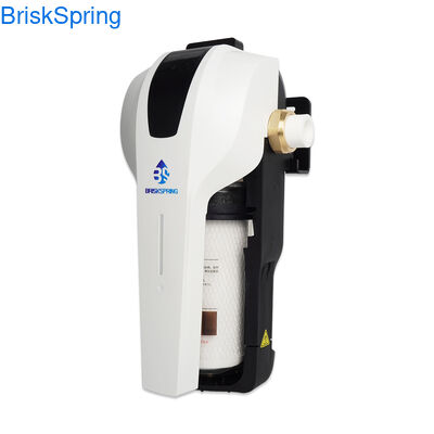 Kompakter Zentralwasserreiniger mit hohem Durchfluss von 15 L/min, sofortigem 3-Sekunden-Kartuschenwechselsystem und intelligenten Filterstatusindikator