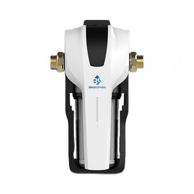 BRISKSPRING Kompakter Zentralwasserreiniger mit Smart Filter Lifetime Indicator, PP+Carbon Composite Patrone und Durchfluss von 15 L/min