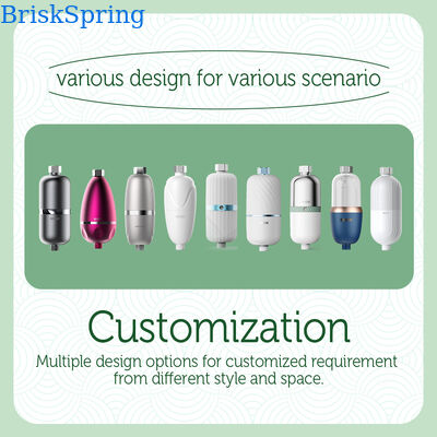 High Flow 16L/Min Inline Shower Water Filter for Chlorine Reduction with Replaceable Cartridge