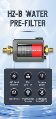 BriskSpring HZ-B-BS 40 Mikron Ganzhaus Sediment Vorfilter mit SUS316L Edelstahlgewebe und 7 T/H Hoher Durchflusskapazität