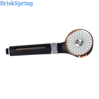 Luxus-Duschkopf mit schwarzer Roségold-Mikro-Nanoblasen-Technologie, 3 Sprühmodi und Wassersparfunktion