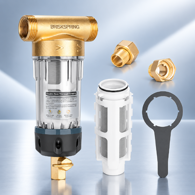 Vierte Generation manueller Ganzhaus-Wasser Vorfilter mit 40 µm Filtrationsgenauigkeit und wiederverwendbarem Netzfilter