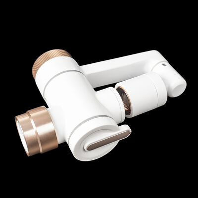 Rose Gold Micro Nano Bubble Faucet Filter with 360° Swivel Outlet and Replaceable Cartridge