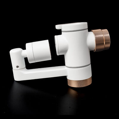 Rose Gold Micro Nano Bubble Faucet Filter with 360° Swivel Outlet and Replaceable Cartridge