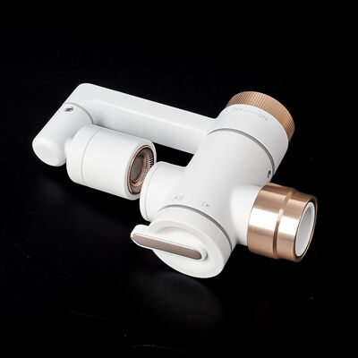 Rose Gold Micro Nano Bubble Faucet Filter with 360° Swivel Outlet and Replaceable Cartridge