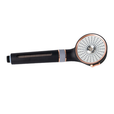 Schwarz-Rose-Gold-Mikro-Nano-Blasen-Duschkopf 3 Sprühmodi Wasser sparen Handdusche