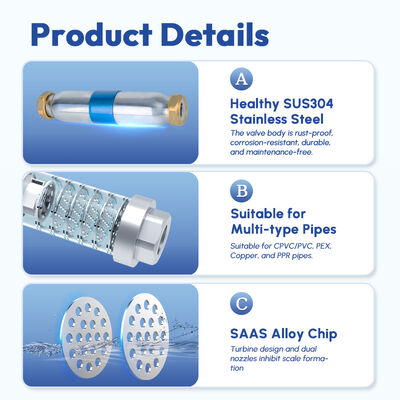 J-700-BS Whole House Water Descaler 4 T/H Flow Rate No Electricity Required Pure Physical Ion Polarization Scale Inhibitor