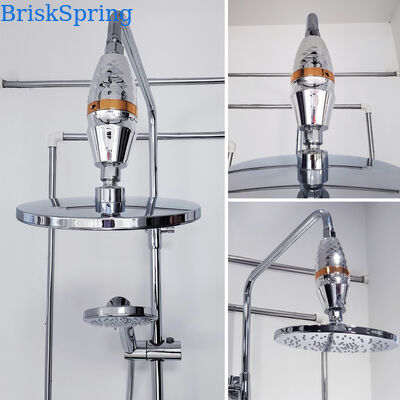 16L/Min High Flow Shower Water Filter with Replaceable Filter Cartridge for Chlorine Reduction Inline Shower Filter