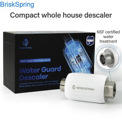NSF Certified Compact Terminal Water Descaler with 17-23.5L/Min Flow Rate and 0.1-1MPa Operating Pressure for Whole House Use