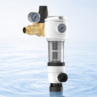 BriskSpring N1-8A-BS 40 Mikroner Sedimentvorfilter mit doppelter Drucküberwachung und manueller Rückspülung