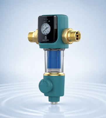 BriskSpring SQ550B-BS 5 T/H Automatische Siphon Rückspülung Ganzhauswasservorfilter mit MSAP+CASO3+KDF55 Medien