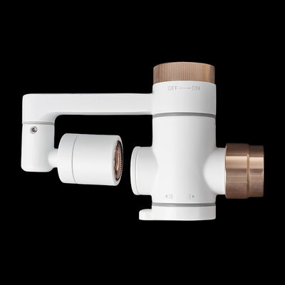 BriskSpring JP-002 Rose Gold Mikro-Nano-Blasen-Kranfilter mit 360° drehbarem Belüftungsgerät und austauschbarer Patrone