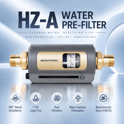 HZ-A Horizontal Ganzhaus-Wasser Vorfilter 40 Mikron manuell spülbarer Sedimentfilter