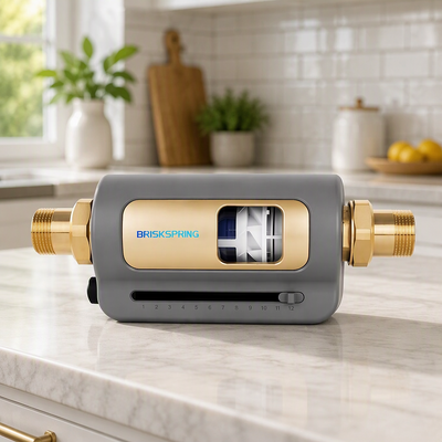 40 Mikroner Wasservorfilter für das ganze Haus mit hoher Durchflussrate von 7 T/h und selbstreinigendem Design