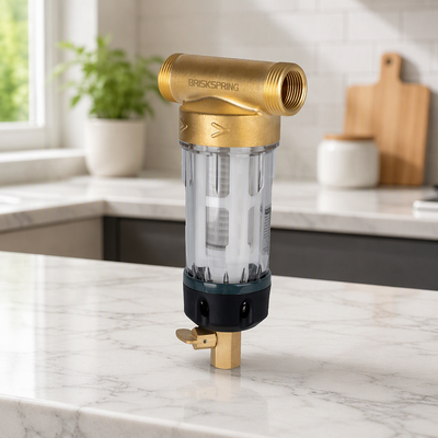 Ganzhaus Spin-Down Sediment-Wasser Vorfilter mit 40-Mikron-Filtration, wiederverwendbarem Design und lebensmittelechtem SS316L-Gewebe