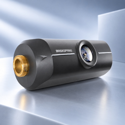 Y1 Salzfreier Wasserenthärter für das ganze Haus mit integriertem Manometer und Kalkschutz